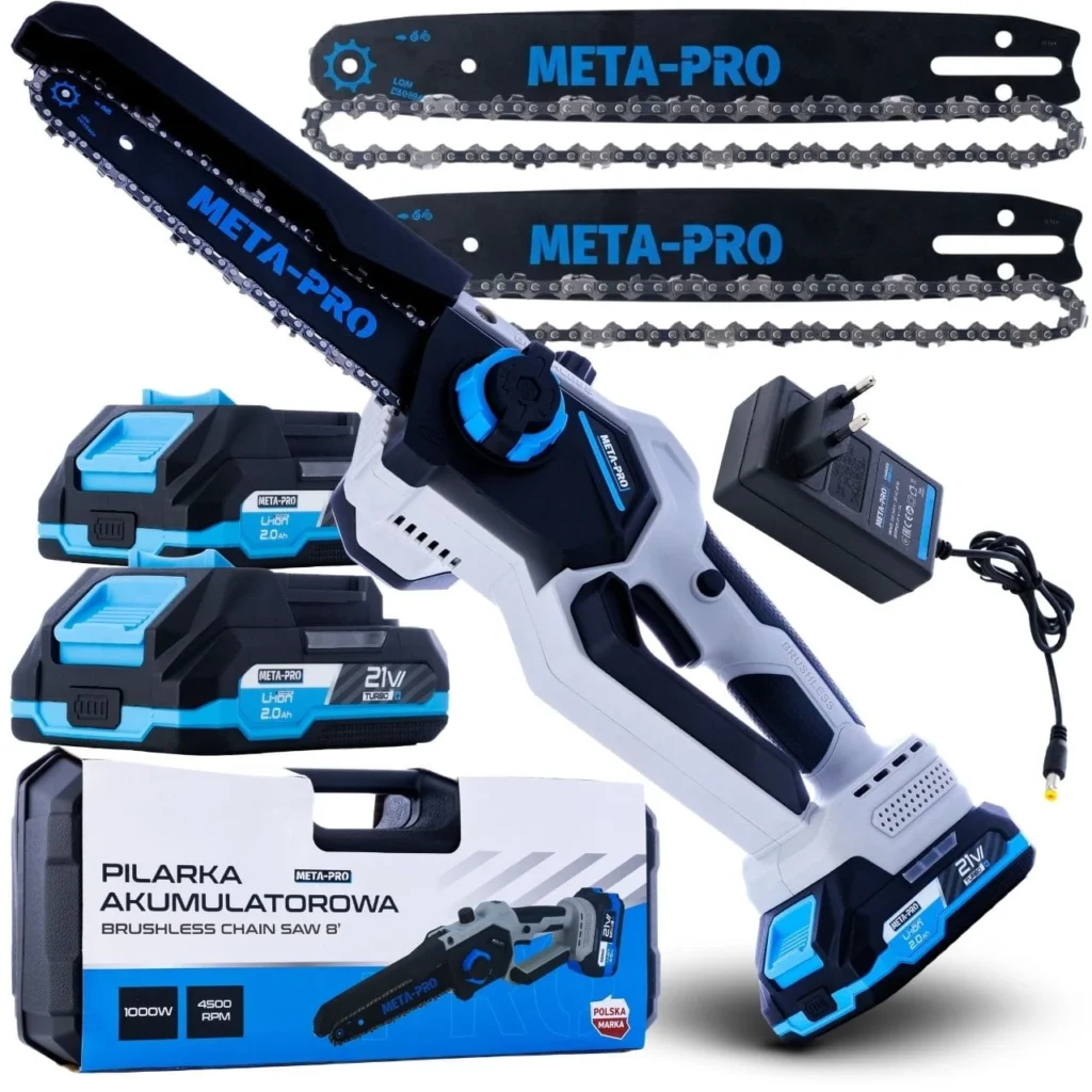 Akumuliatorinė mini pjūklas META-PRO 21V (2 baterijos)