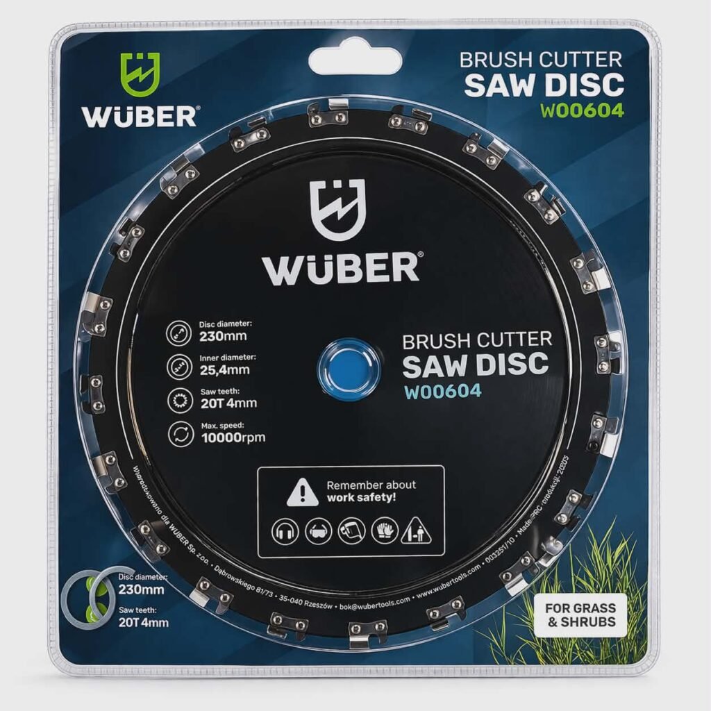 WÜBER krūmapjovės pjovimo diskas W00604 – 230 mm