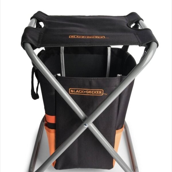 BLACK+DECKER sulankstoma kėdutė + įrankių krepšys