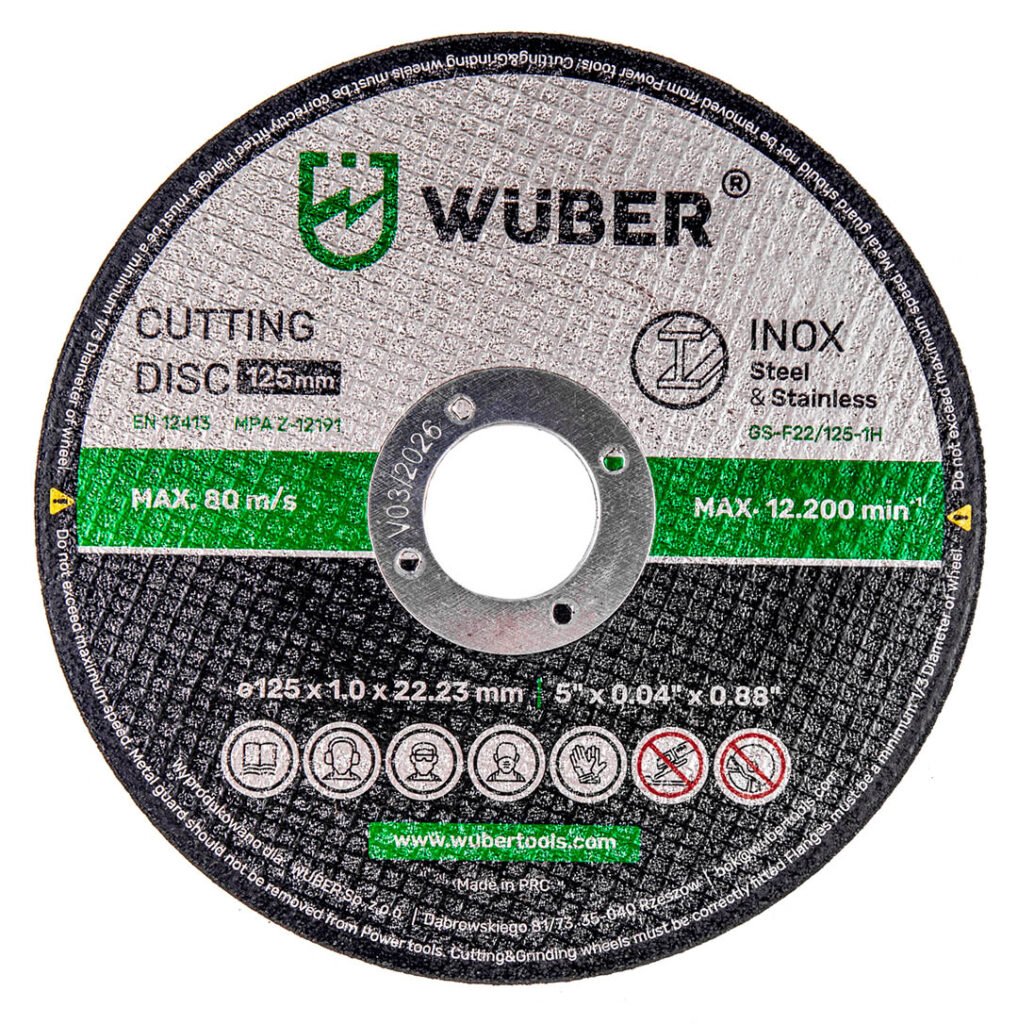 Metalo pjovimo diskas 125x1,0 mm WUBER W17012