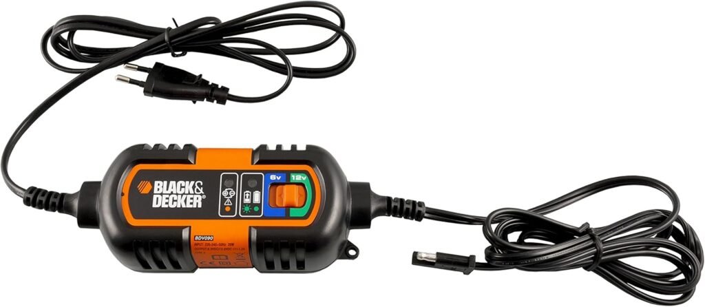 Black + Decker akumuliatoriaus įkroviklis BDV090 6/12 voltų