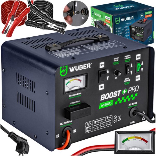 Akumuliatorių pakrovėjas 29A 12V/24V W14003