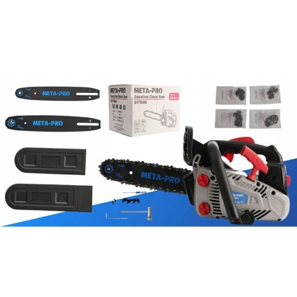 META-PRO Benzininis grandininis pjūklas 25,4 cm³ 750 W 25,5–30 cm GY7000