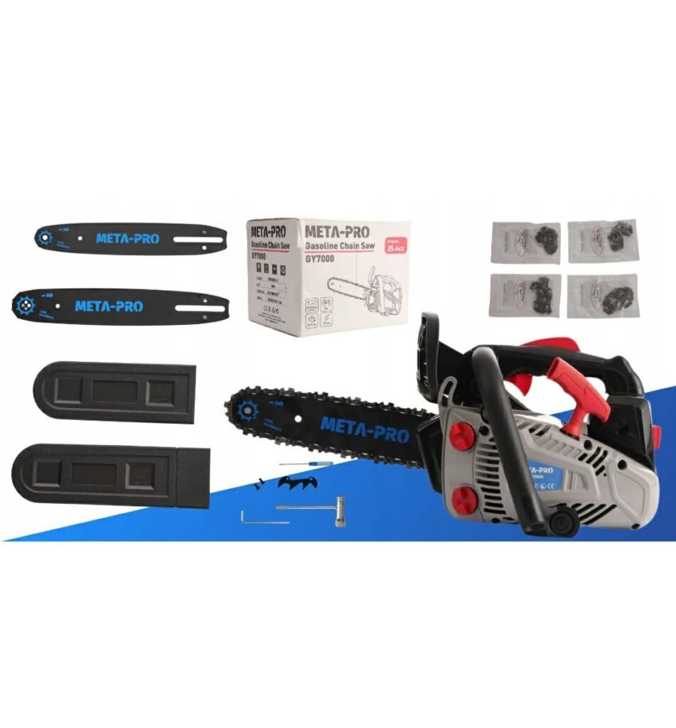 META-PRO Benzininis grandininis pjūklas 25,4 cm³ 750 W 25,5–30 cm GY7000