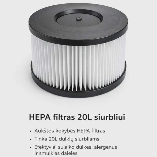 HEPA filtras 20L siurbliui