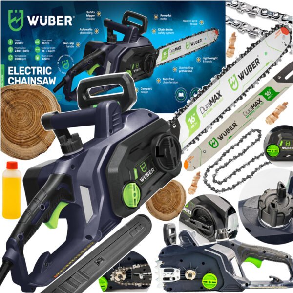 WUBER elektrinis grandininis pjūklas 2000W, W41697