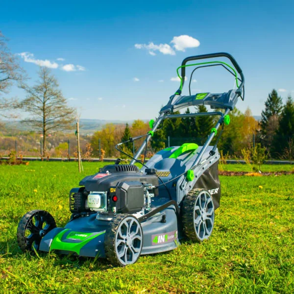 4,8 AG Benzininė vejapjovė su elektriniu starteriu ir pavara Wuber