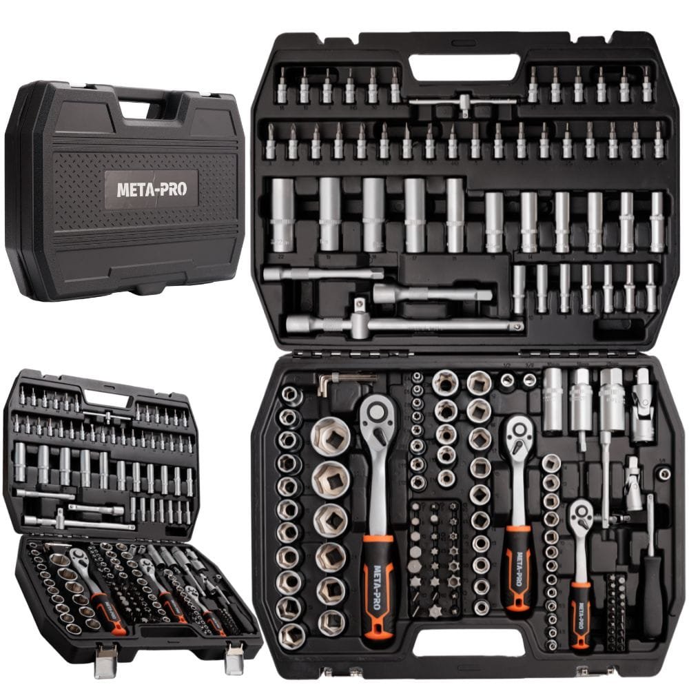 CRV META-PRO 171pcs veržliarakčių ir galvučių rinkinys