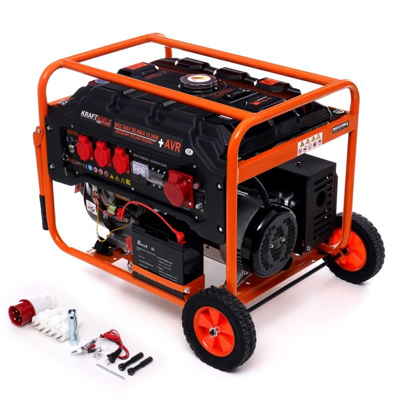 Benzininis generatorius 5500W 12/230V/380V KD165