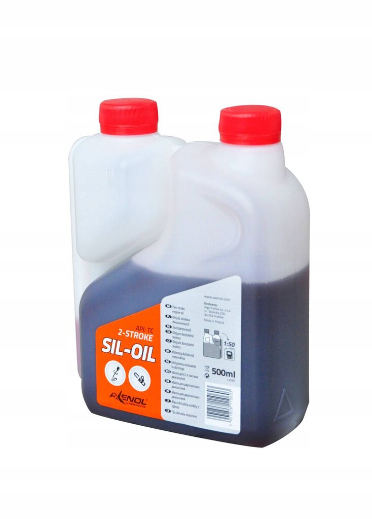 Dviejų taktų variklių alyva mišiniui Axenol SIL-OIL 2T 500 ml