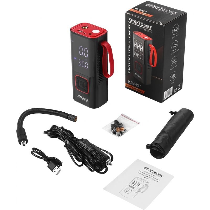 AKUMULIATORIAUS KOMPRESORIUS 85W 7800mAh