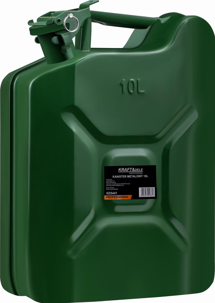 Metalinis kanistras / talpa degalams KD5441, kurui 10L