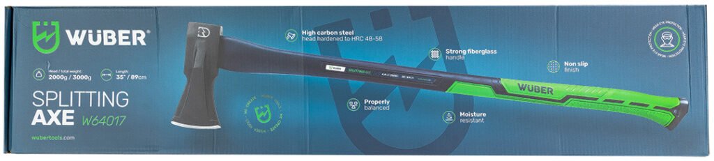 Stiklo pluošto skaldymo kirvis 2200g Wuber W64017