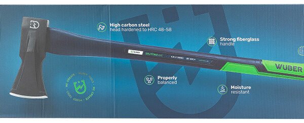 Stiklo pluošto skaldymo kirvis 2200g Wuber W64017