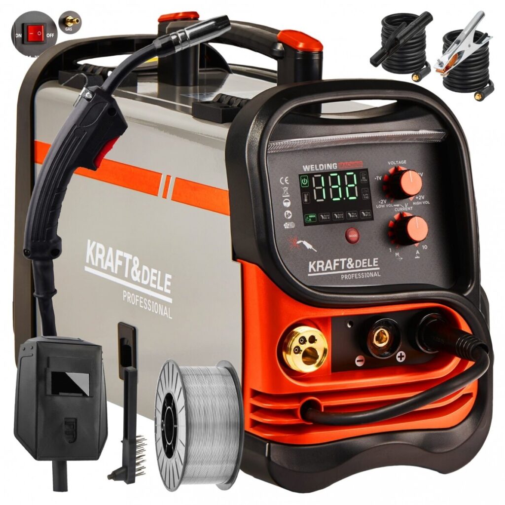 Suvirinimo pusautomatis 250A MIG/MMA/TIG lift, Kraft&Dele KD1883
