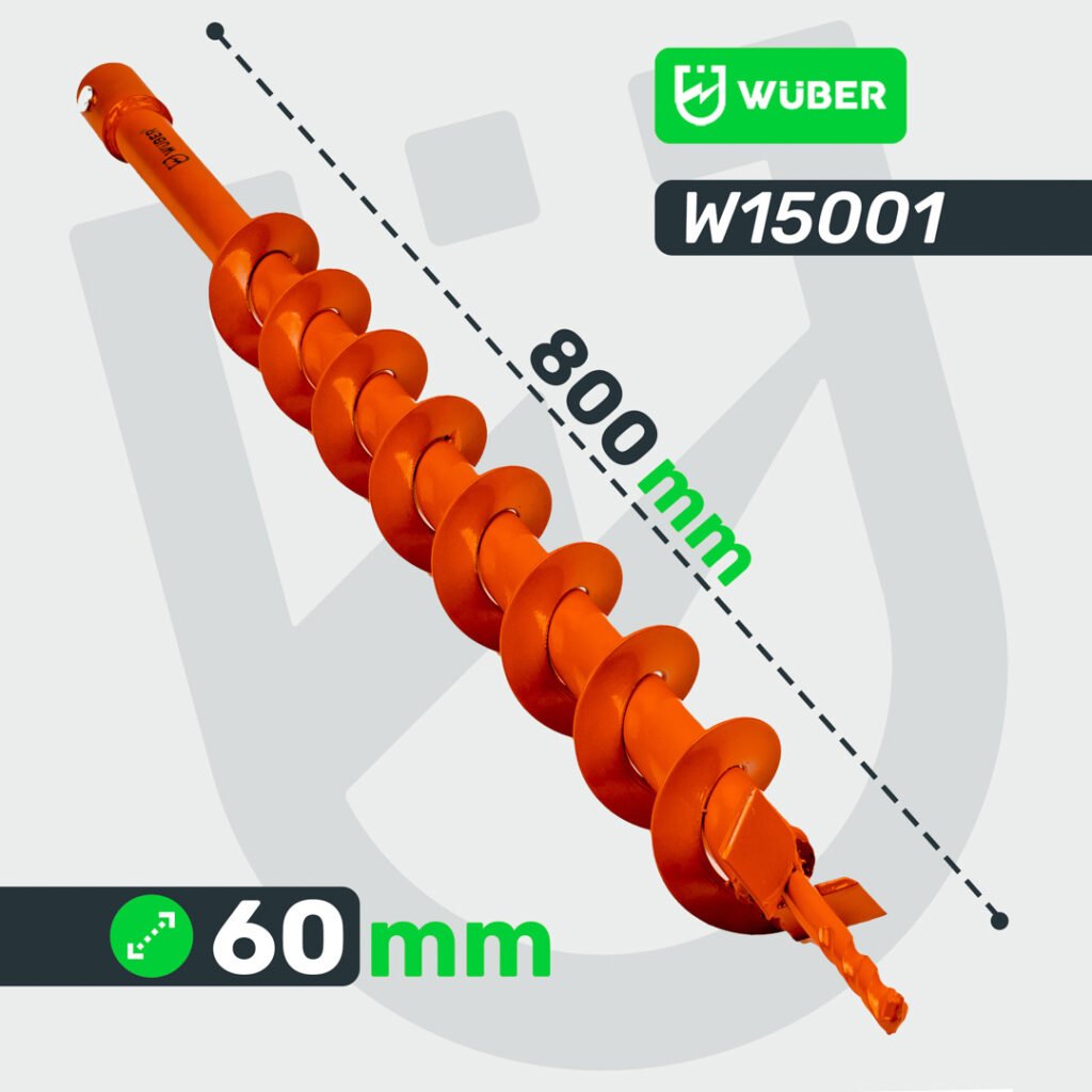 Grąžtas grąžtui fi60/800 MM Wuber